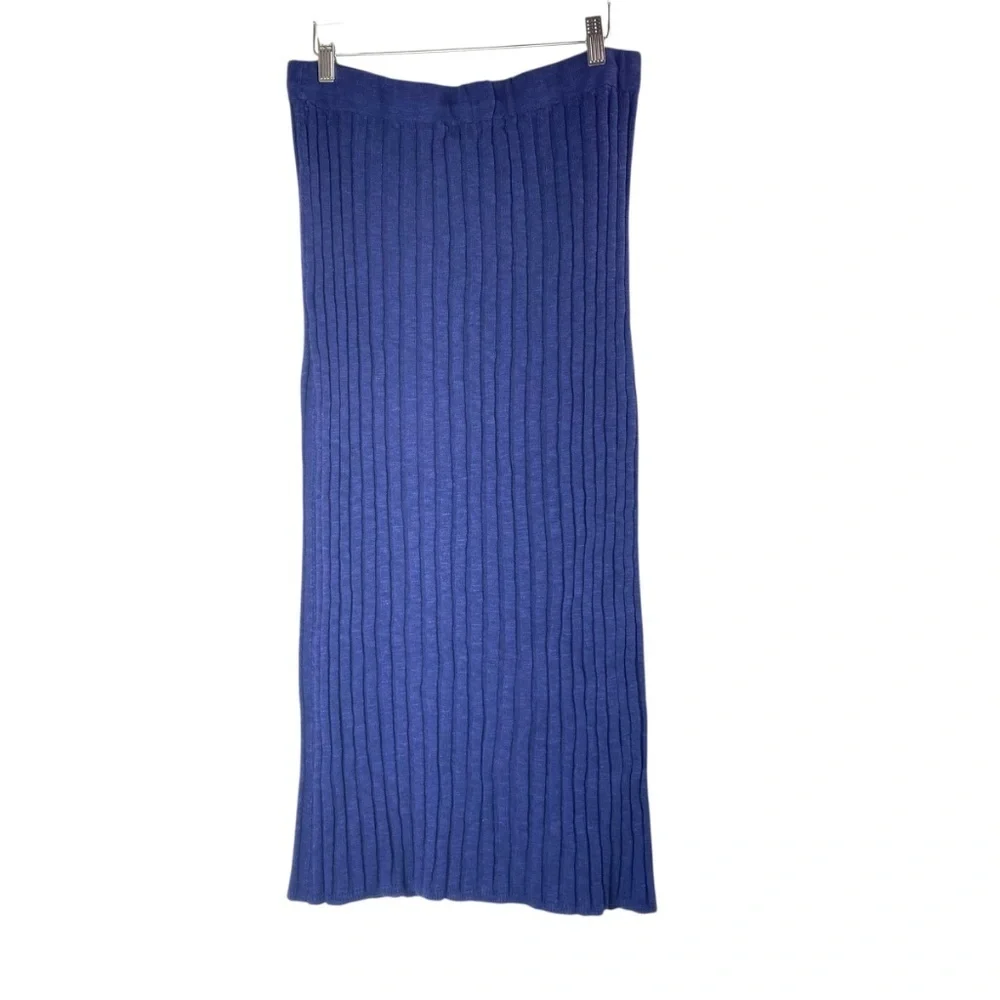 FREE PEOPLE Veda Sweater Skirt (JUST SKIRT) in Blue Size M